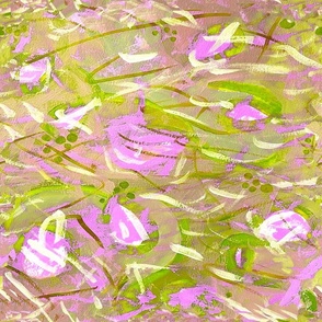 Textured Abstract Pink Green 