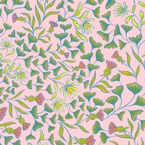 Dainty Flowers | Blush Pink | Wildflowers