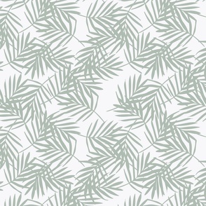 Small / Tropical Fronds - Sage Green - Palm Leaf - Palm Leaves - Palm Tree - Caribbean - Minimalist - Nature