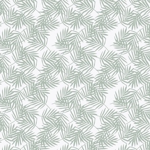 XS / Tropical Fronds - Sage Green - Palm Leaf - Palm Leaves - Palm Tree - Caribbean - Minimalist - Nature