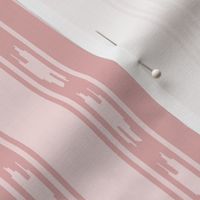 Large Muted Pinks Ikat Stripe