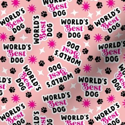 World's best Dog Pink