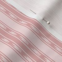 Muted Pinks Ikat Stripe