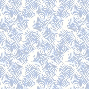 XS / Tropical Fronds - Soft Blue - Tropical - Palm Trees - Minimalist - Palm Fronds - Palm Leaf - Leaves - Caribbean