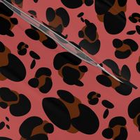 spots - cheetah - cherry pink
