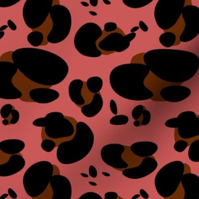 spots - cheetah - cherry pink