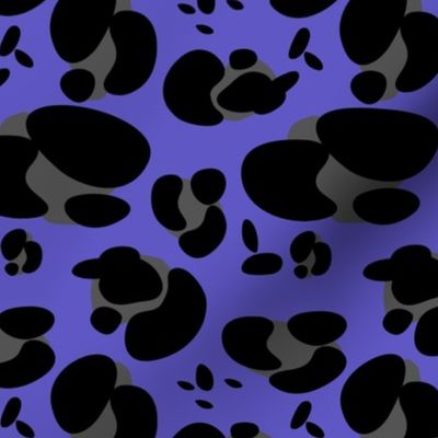 spots - leopard - blue violet