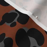 spots - leopard - dark terra cotta