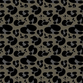 spots - leopard - grey sand