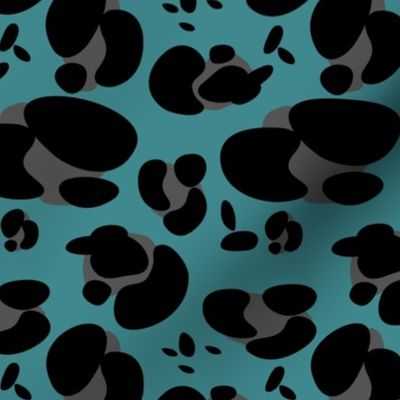 spots - leopard - turquoise