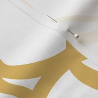 Organic Lines and Shapes In Gold and White 