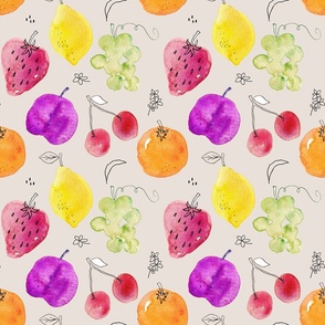 Fresh fruits pattern