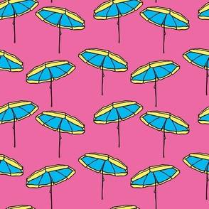 Beach umbrella pink