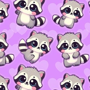 Purple Racoon Love