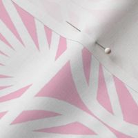 Pastel Tropical Shell Geometric in Pastel Pink and White - Large - Palm Beach, Pastel Pink Geometric, Tropical Pastel Pink