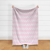 Pastel Tropical Shell Geometric in Pastel Pink and White - Large - Palm Beach, Pastel Pink Geometric, Tropical Pastel Pink