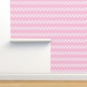 Tropical Shell Geometric in Bright Candy Pink and White - Medium - Tropical Pink, Palm Beach, Pink Geometric
