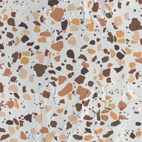 Handpaint - Terrazzo on Stucco - Mediterranean stone