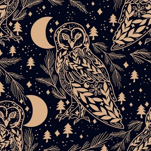 Midnight Magical nocturnal owl