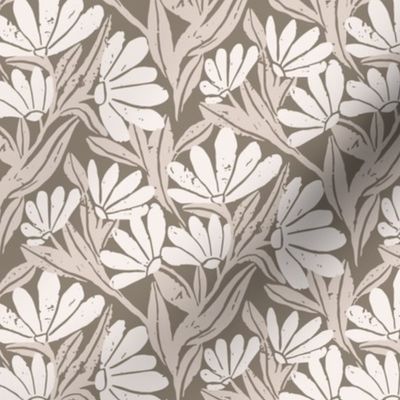 Beige floral textured pattern