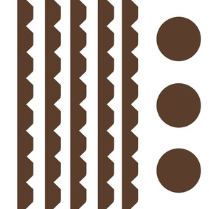 [Large] Chocolate bars stripes and round