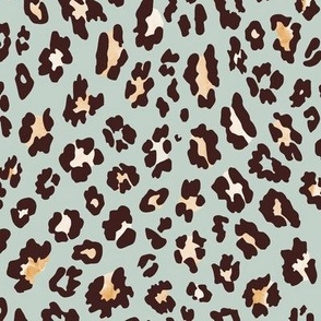 Leopard Luxe - Brown/Sepia on Palladium
