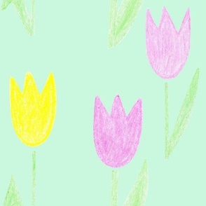 Mint green world - tulip big