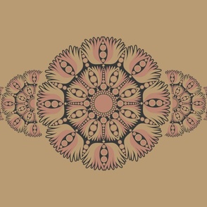 Mindful Lotus Royal Circle Dot Mandala