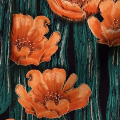 Cactus Texture in Bloom