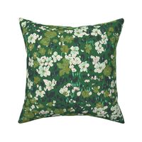Winnie ditsy floral very green LARGE Scale
