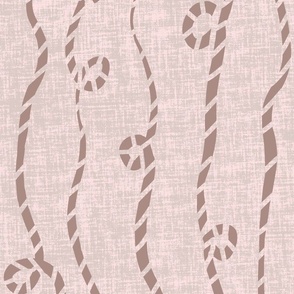 Seamless pattern with stylized ropes and knots on a plain textured background 4