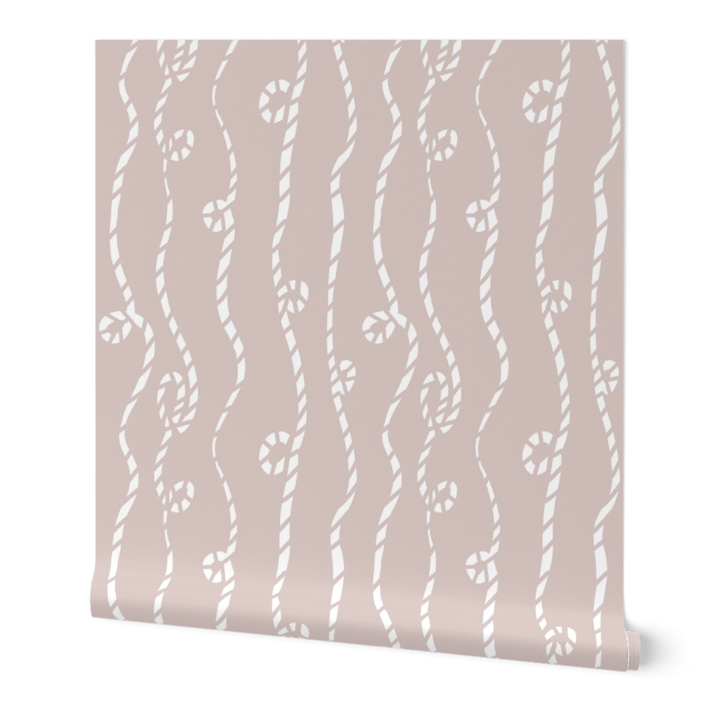 Seamless pattern with stylized ropes and knots on a plain textured background 1