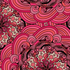 Hot Pink Retro Mandala