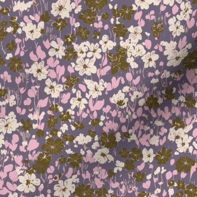 Winnie ditsy floral hazy purple SMALL scale