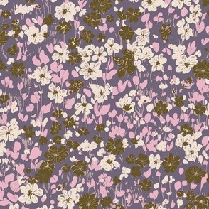 Winnie ditsy floral hazy purple SMALL scale