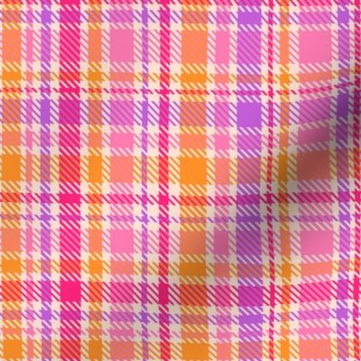 Modern Plaid (Pink, Orange, Purple)