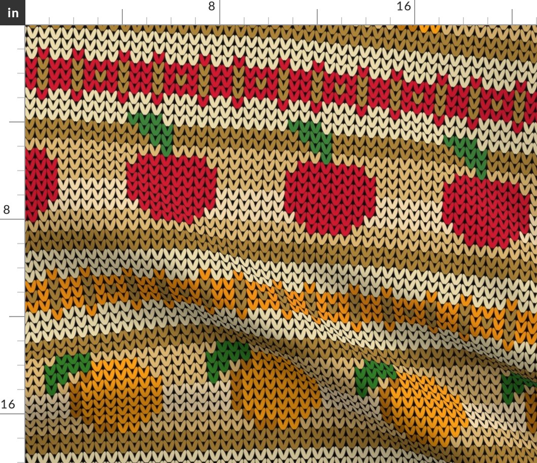 Fair Isle Apples and Oranges Stripe