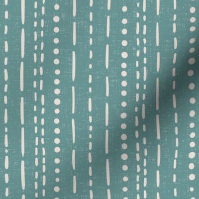 Coastal stripe - loose stitches, dotted stripe - white coffee on opal shadow, teal - coordinate for A trip to the beach
