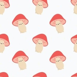 small happy mushrooms / bone