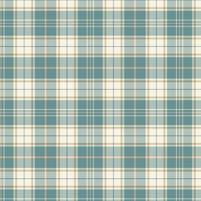 Coastal Plaid - opal shadow and ivory -  coordinate for A trip to the beach, and Coastal Chic