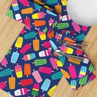 Large - Popsicle, colorful Iceblocks, Summer ice lolly in bright colors