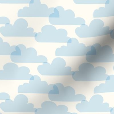 Blue Fluffy Clouds Floating in the Sky (small)