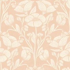 l/ block print floral eggshell