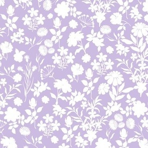 Flower shapes purple