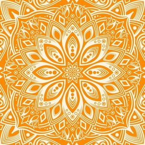 Mandalas in Dark Orange
