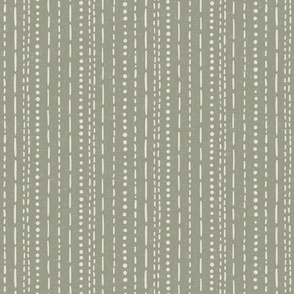 Coastal stripe - loose stitches, dotted stripe - white coffee on lichen green, sage - coordinate for A trip to the beach