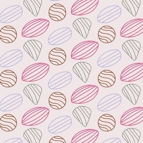 Stone design pink background