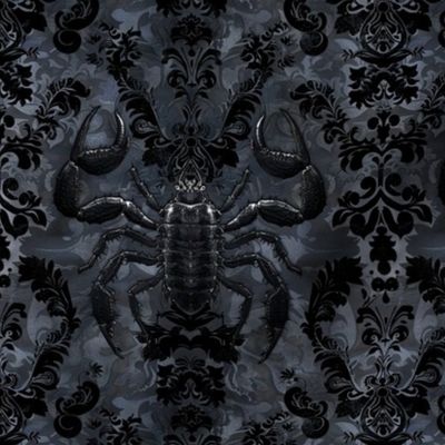Shadowed Serenity: Gothic Fairy Scorpio Scorpion Print