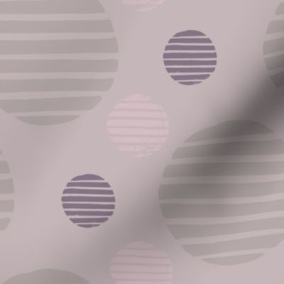 Horizon Abstract Circles in Purple Haze
