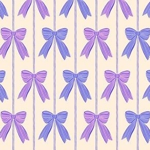 Periwinkle and Purple Ribbon Bows